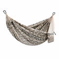 Amaca in tessuto con motivi geometrici beige e nero 200x150 cm