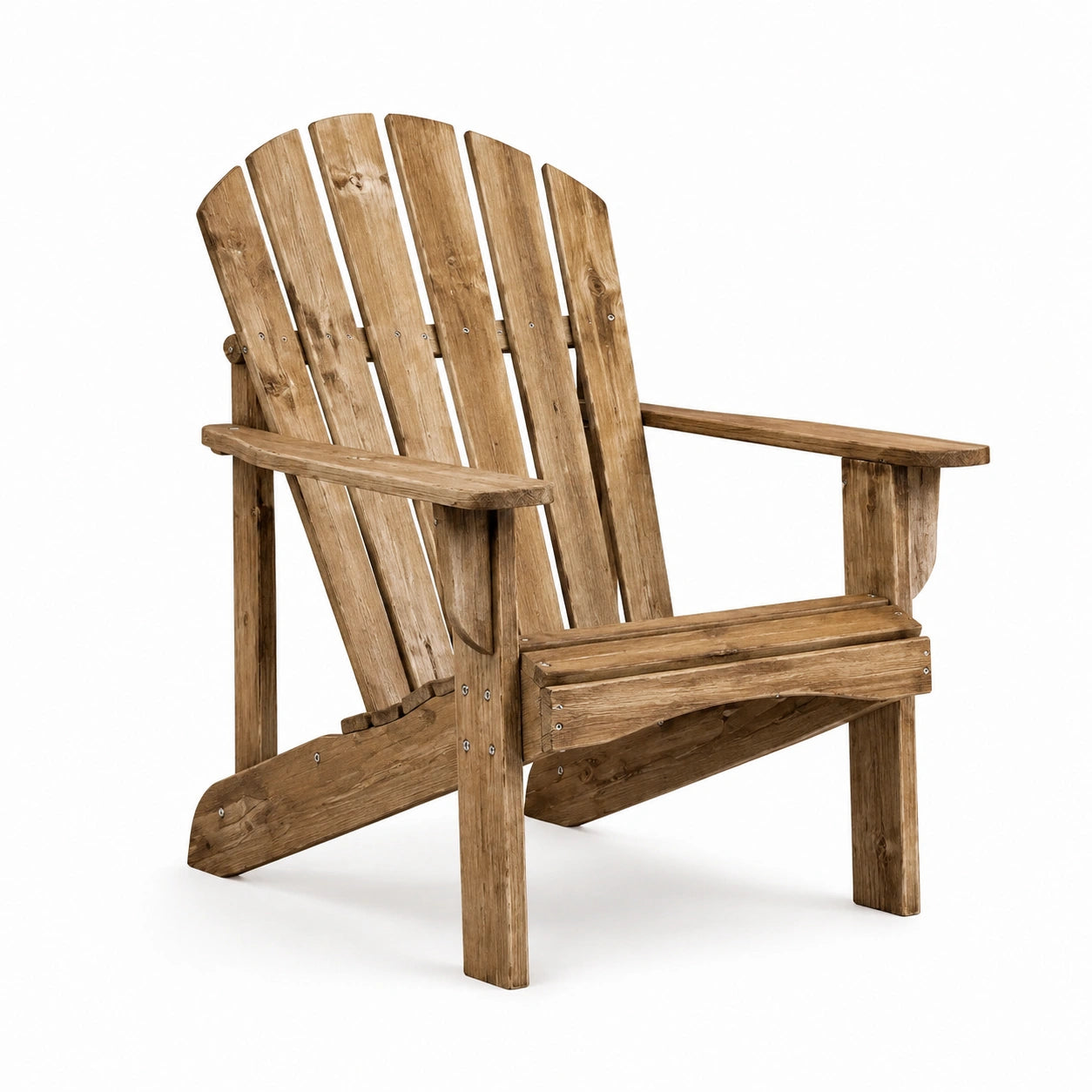 Sedia Adirondack in Legno di Pino Marrone