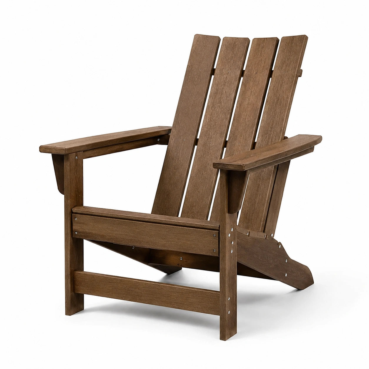 Sedia Adirondack in legno massello marrone