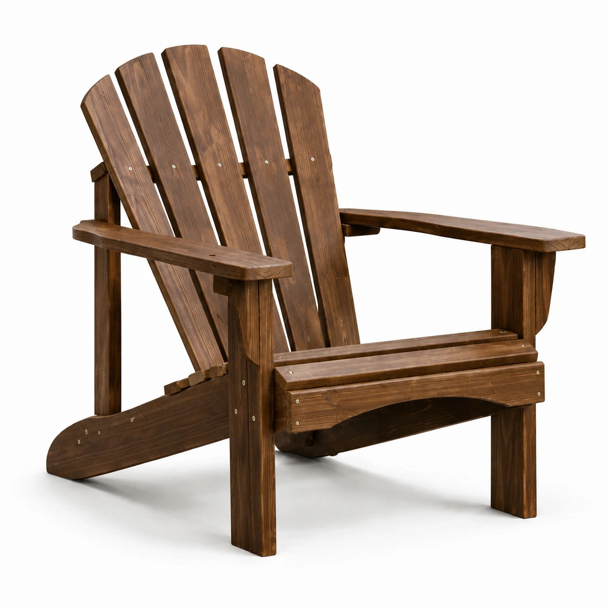 Sedia Adirondack in legno marrone