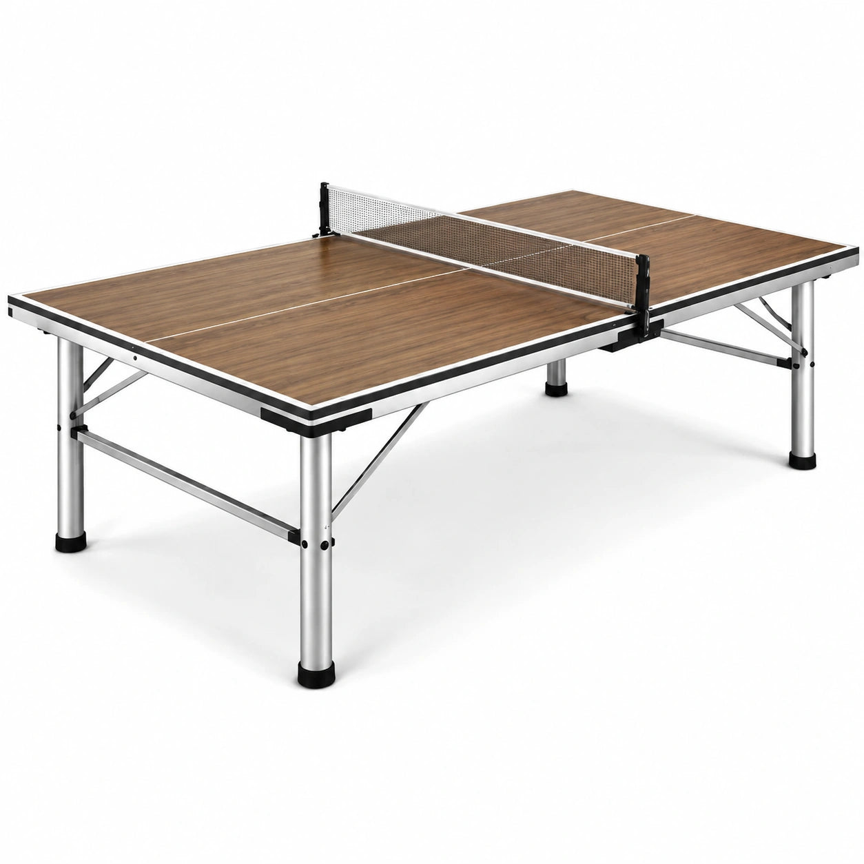 Tavolo da Ping Pong in Compensato e Metallo con Rete 274x152.5x76 cm